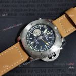 Panerai Luminor Submersible Depth Gauge Watch PAM00193 Brown Leather Strap